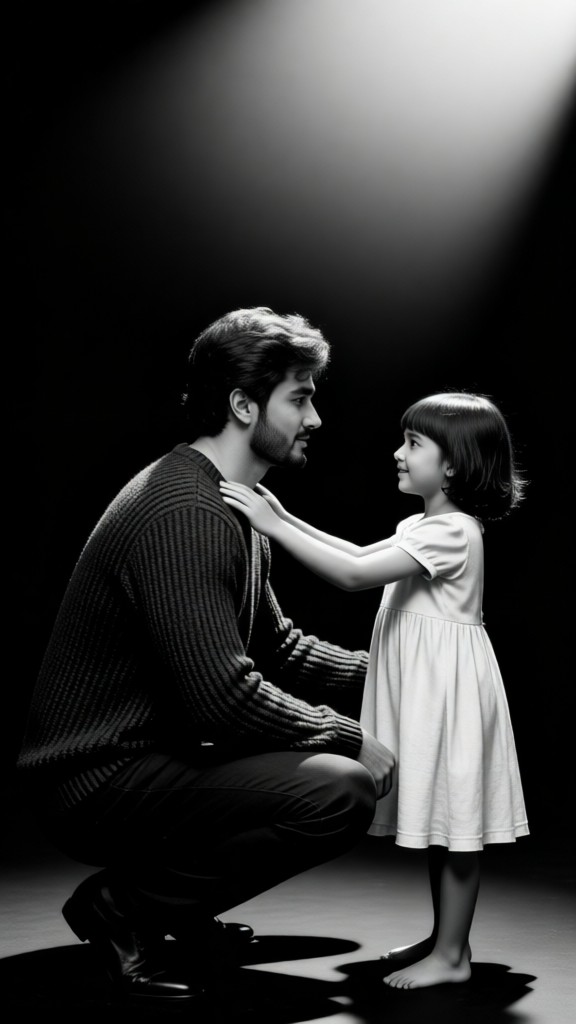 parent  & Daughter Eye-Level Touch image