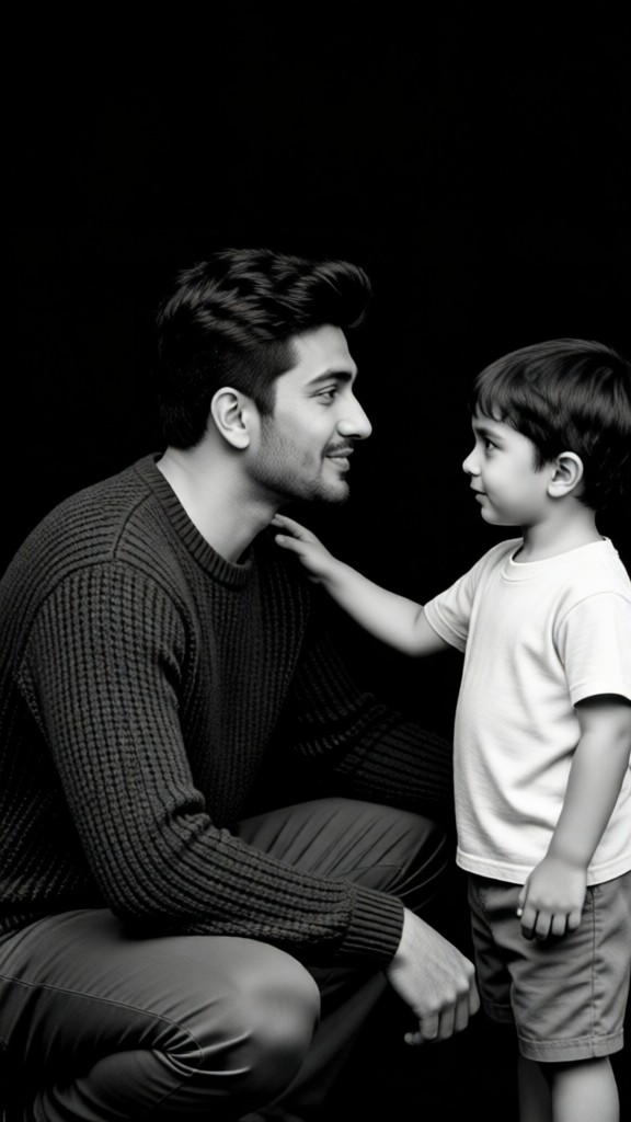 Parent & Child Photo – Eye-Level Interaction Style image