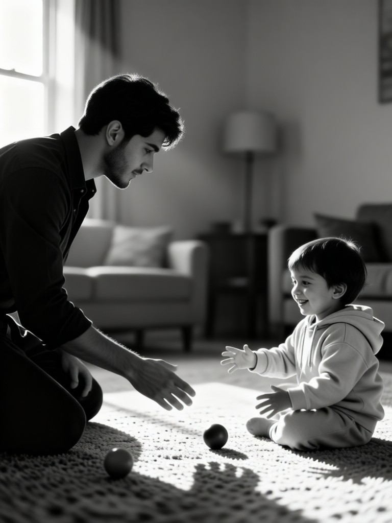 Parent & Child Photo – Ball Toss Fun Style image