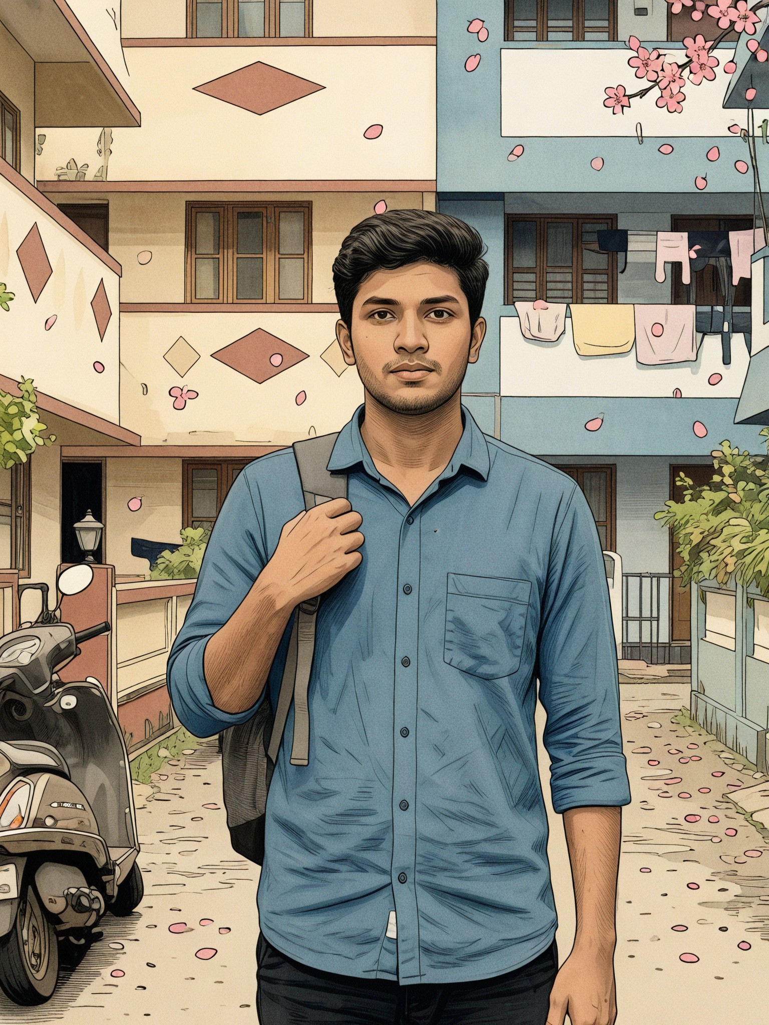 Ukiyo style Cherry Blossom image