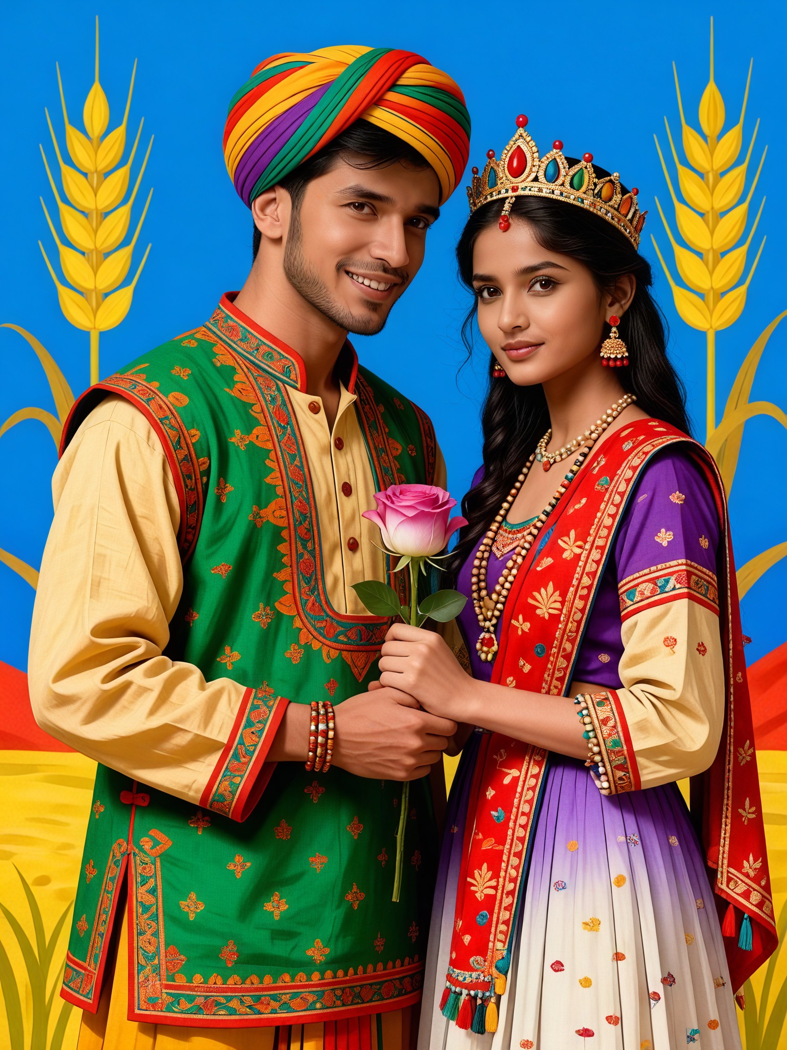 India Haryana style Wheat image