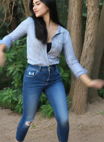Traditional waist twisting dance image