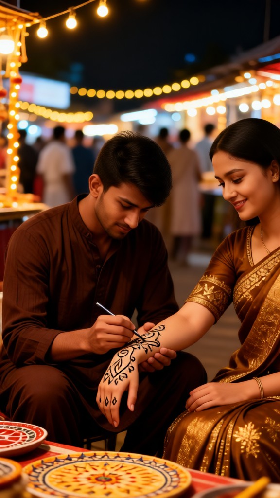 Draw Mehndi for lover-v💕 image