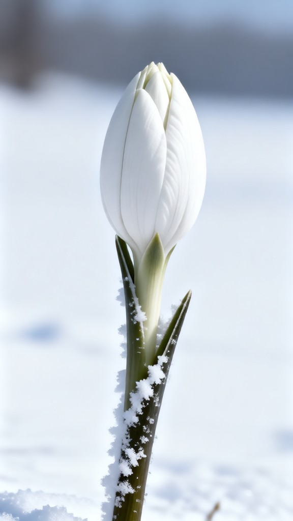 Snow Lotus Couple in the Snow image