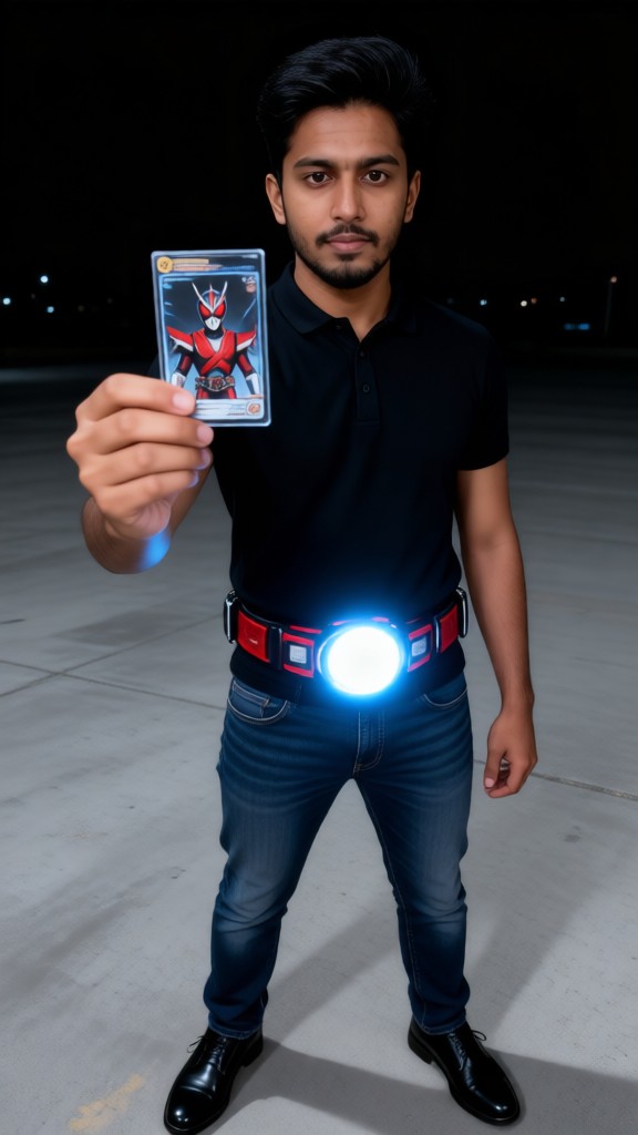 Transform into a cool masked warrior image