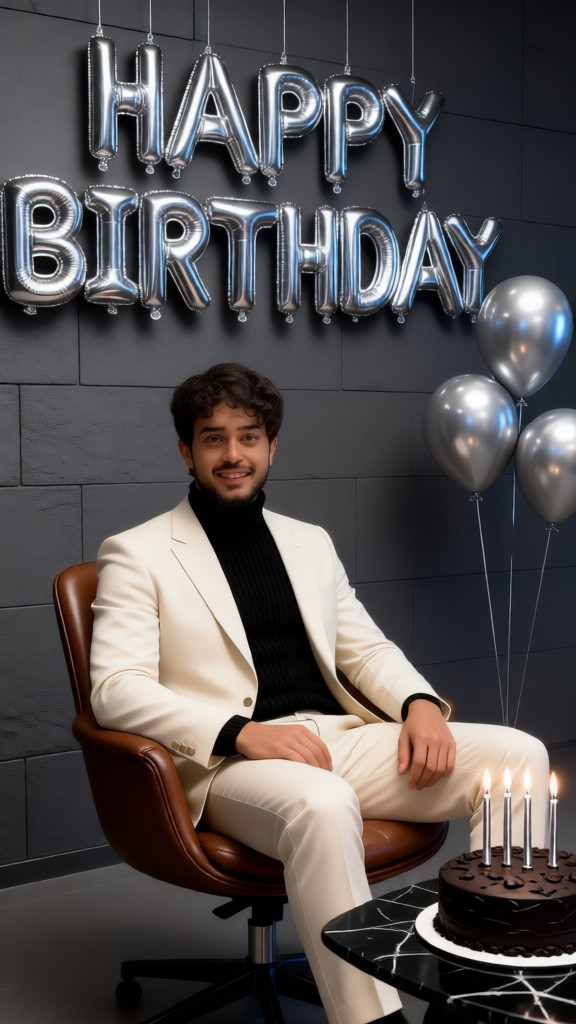 Minimalist Style Themed Birthday image