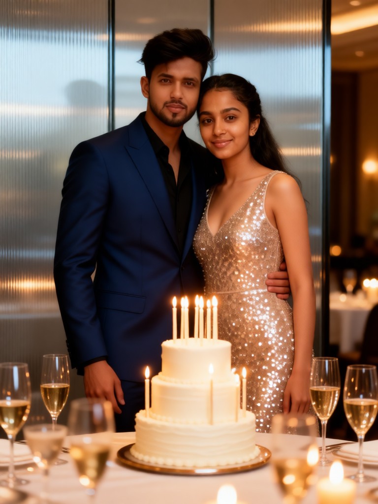 High-end restaurant birthday theme image