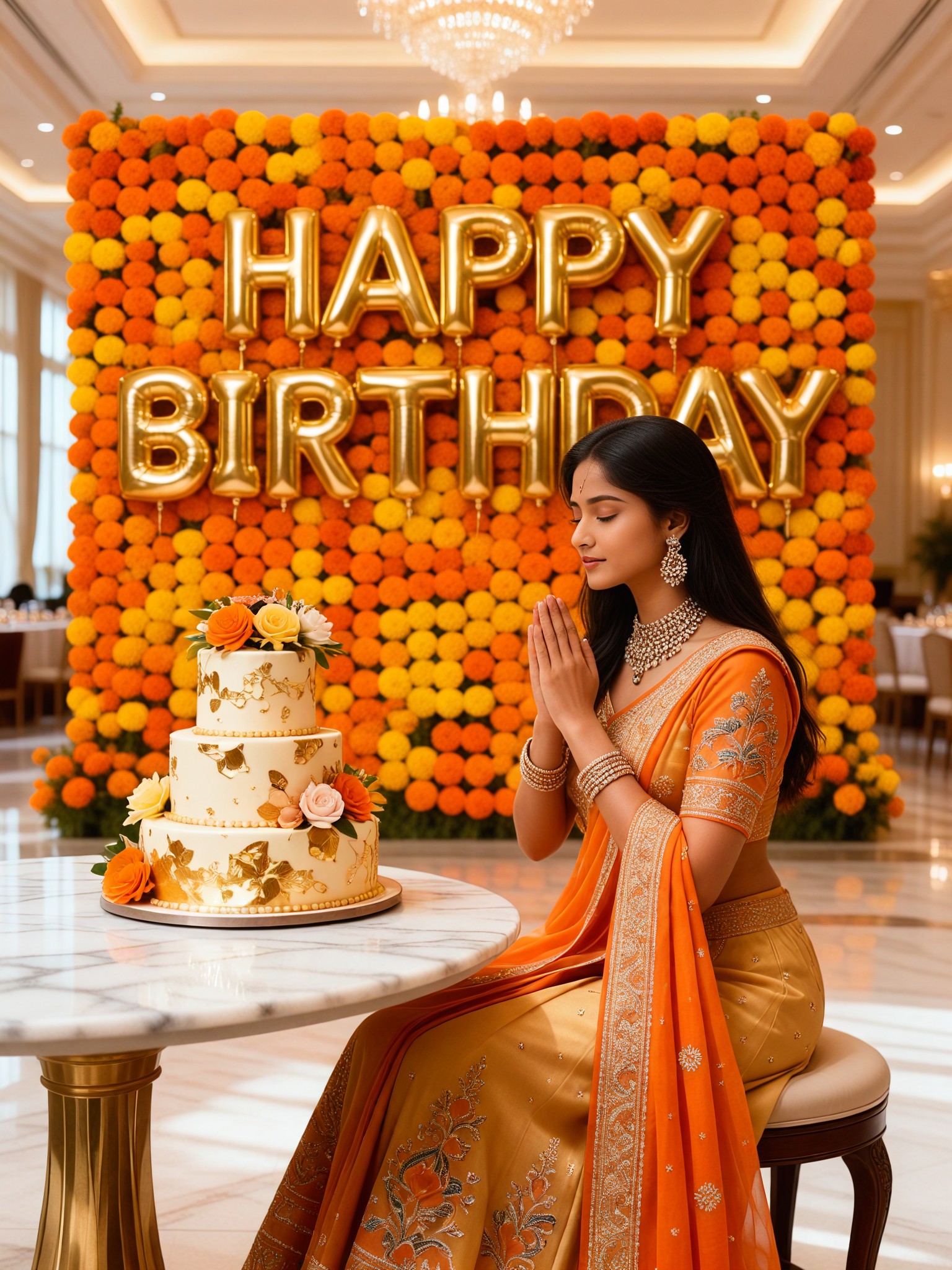 Bollywood Flower Shower: Birthday Theme image