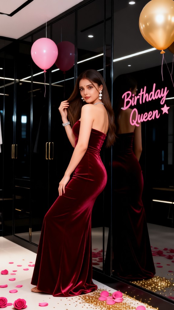 Light Luxury Pre-Mirror Birthday Portrait image