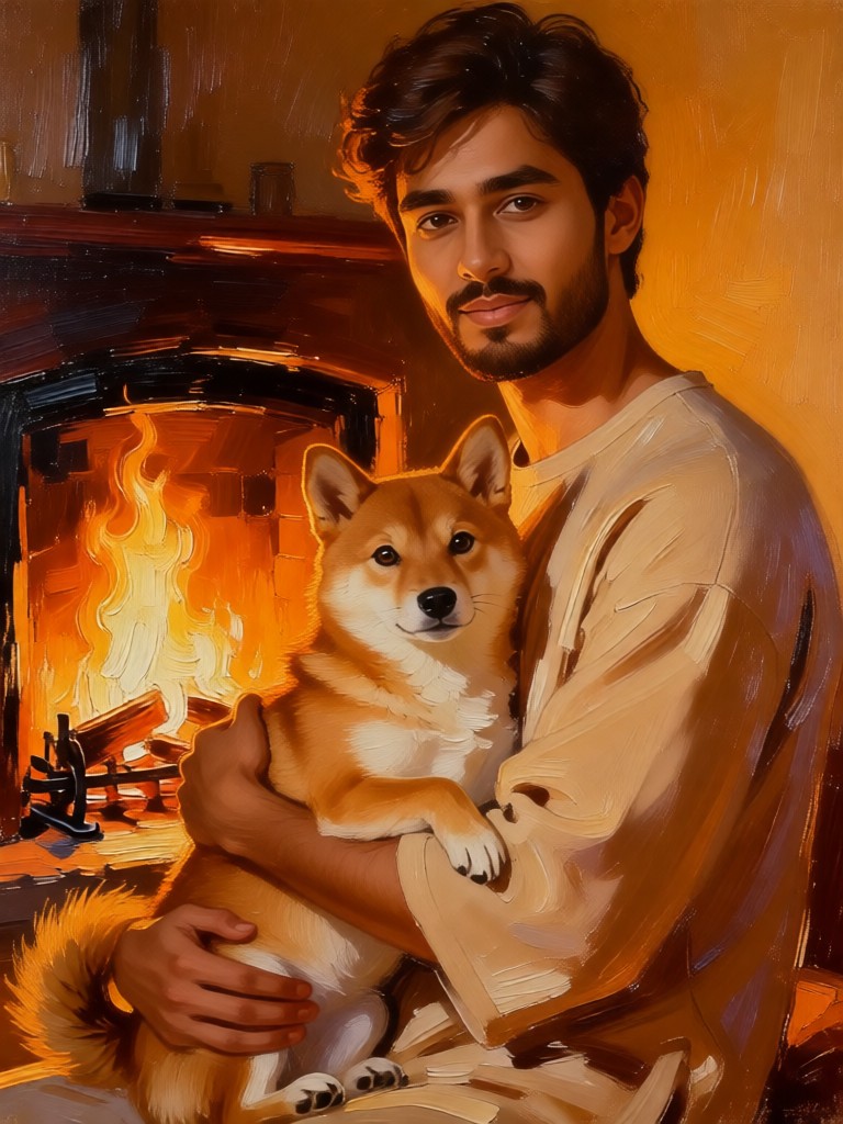 Amber Oil Painting image