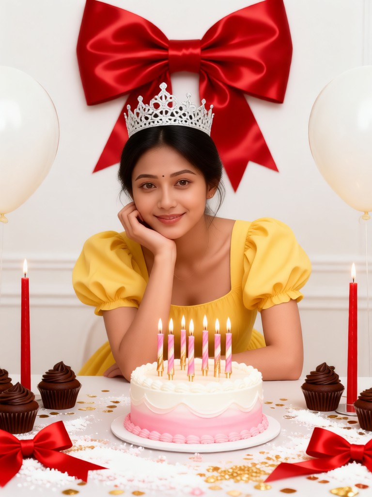 Sweet and energetic birthday atmosphere image