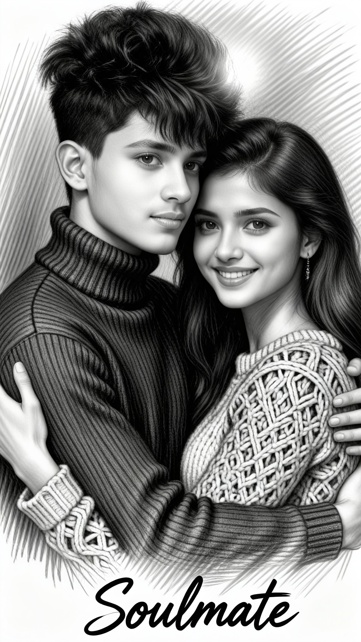 Soulmate Charcoal Art image