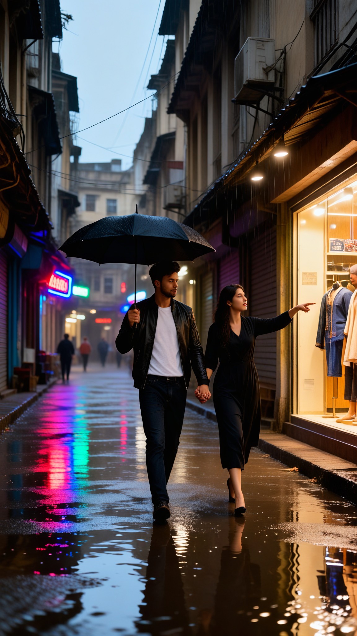 Glowing Rain Walk image