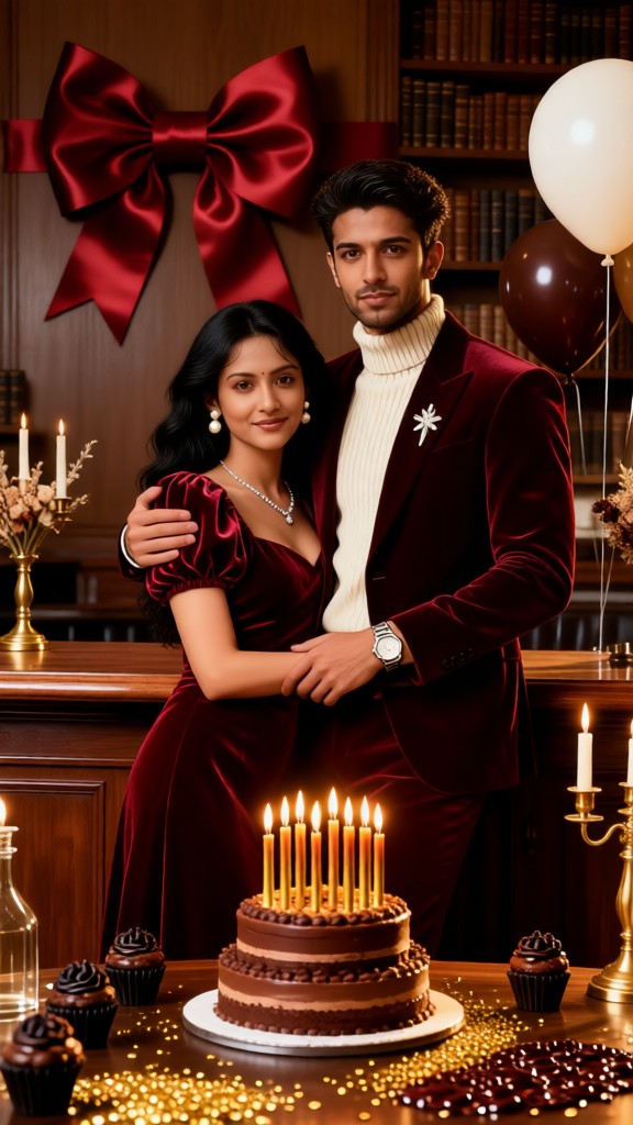 Couple's Luxury Vintage Birthday Theme image