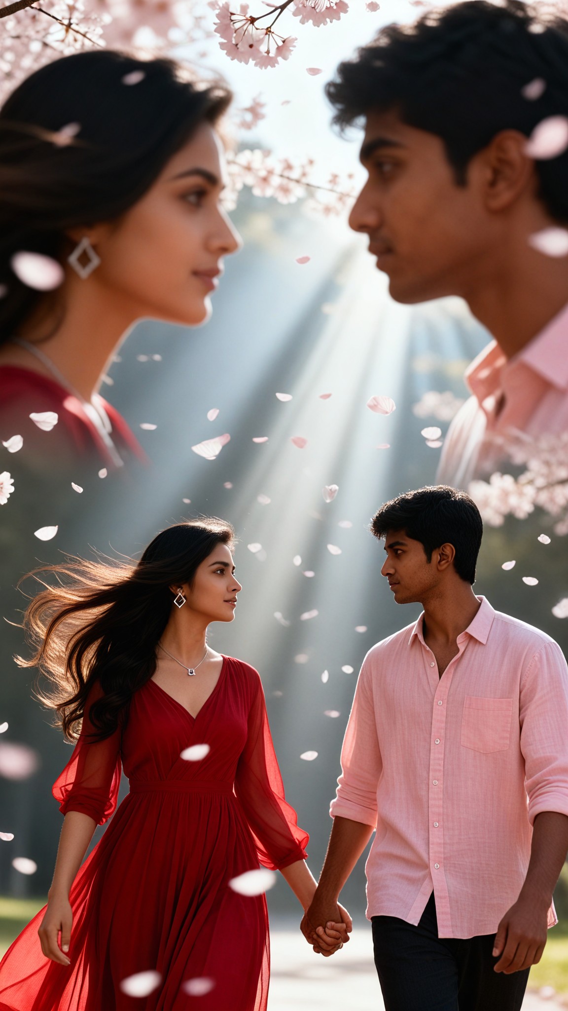 Sakura Whisper Double Exposure image