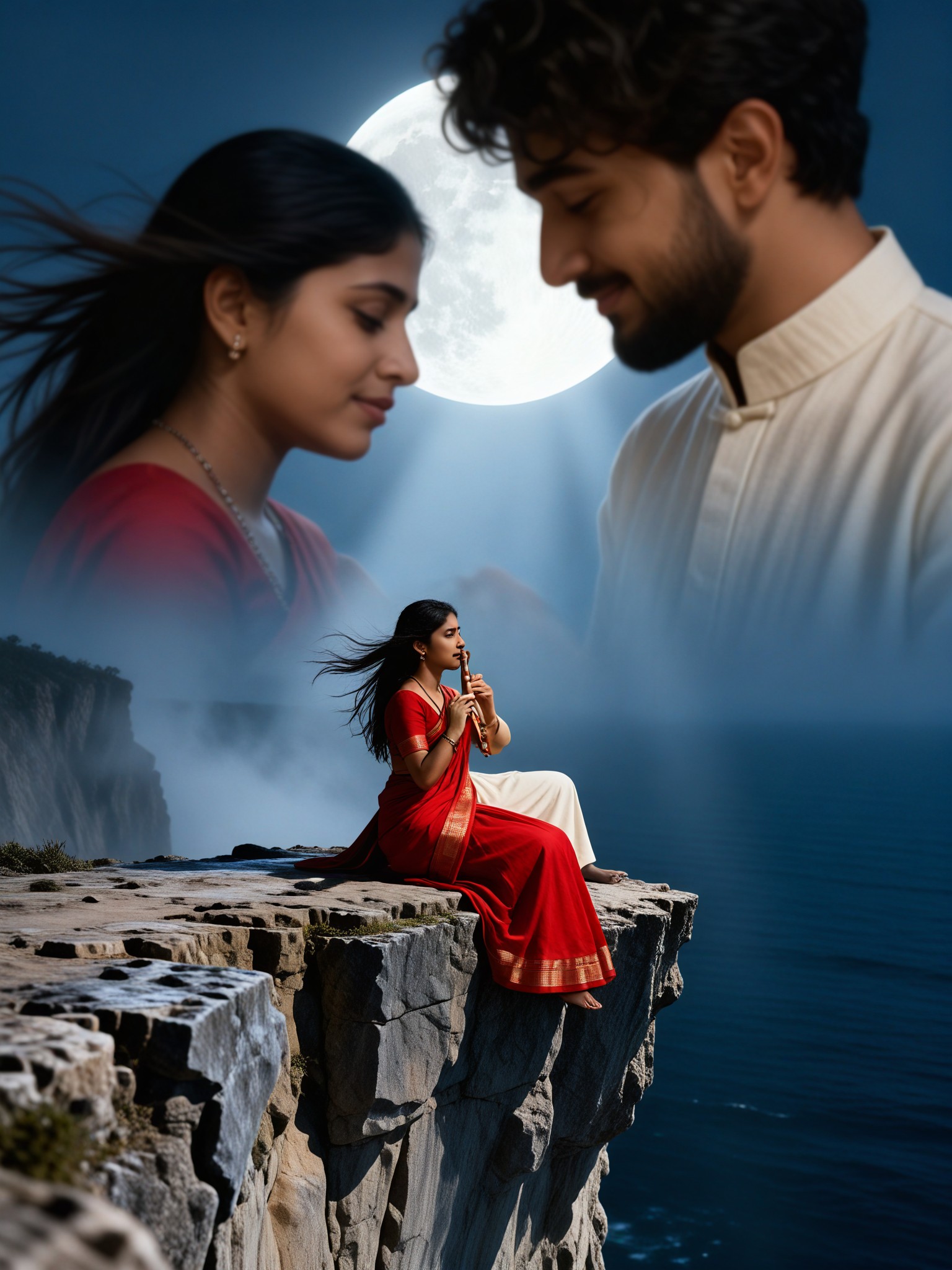 Cliff Flute Double Exposure image