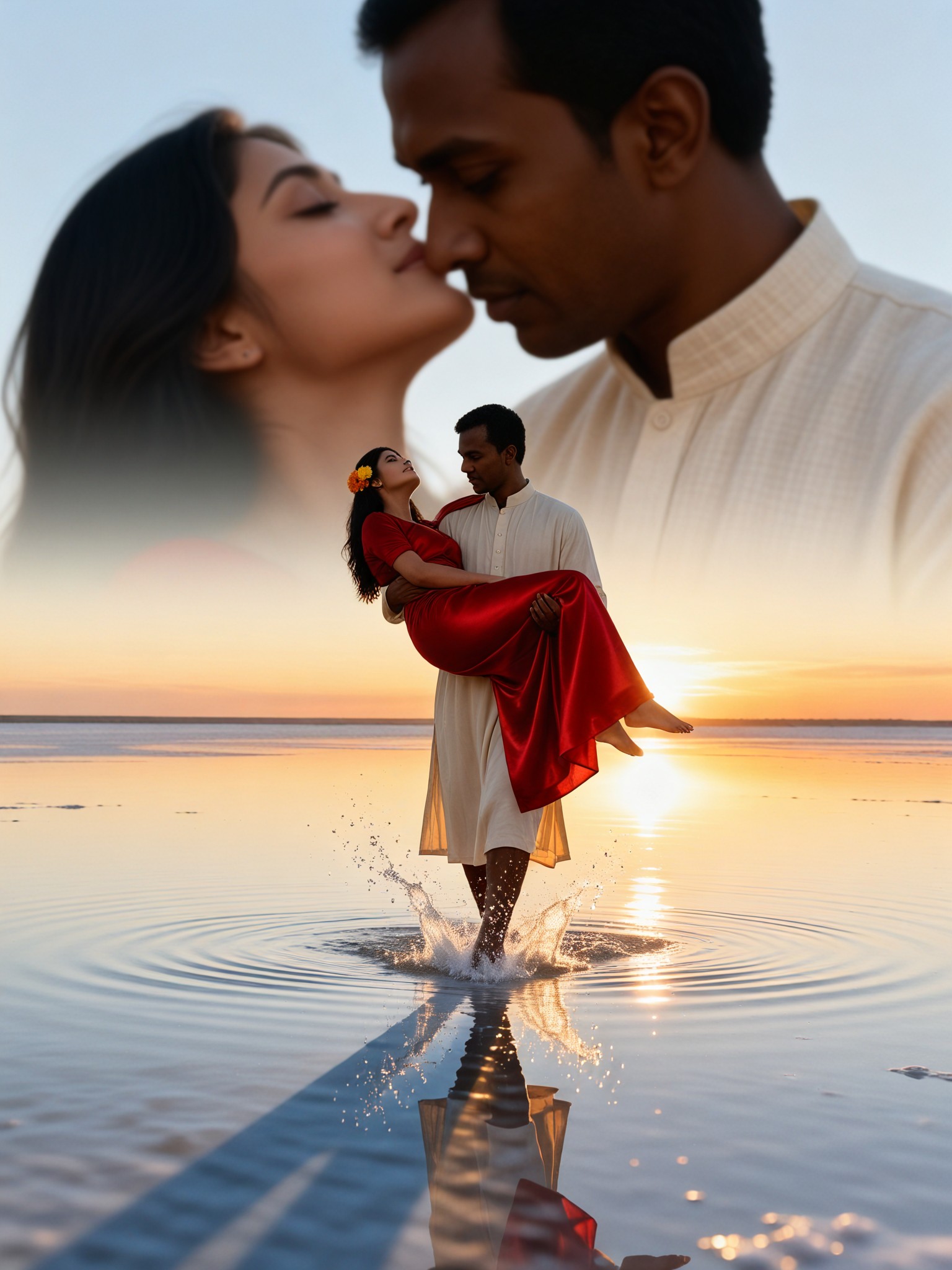 Salt Lake Mirror Double Exposure image