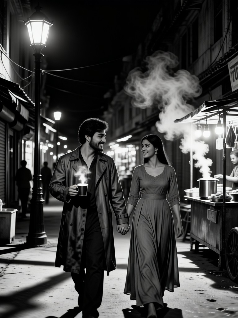 B&W Vintage Romance image