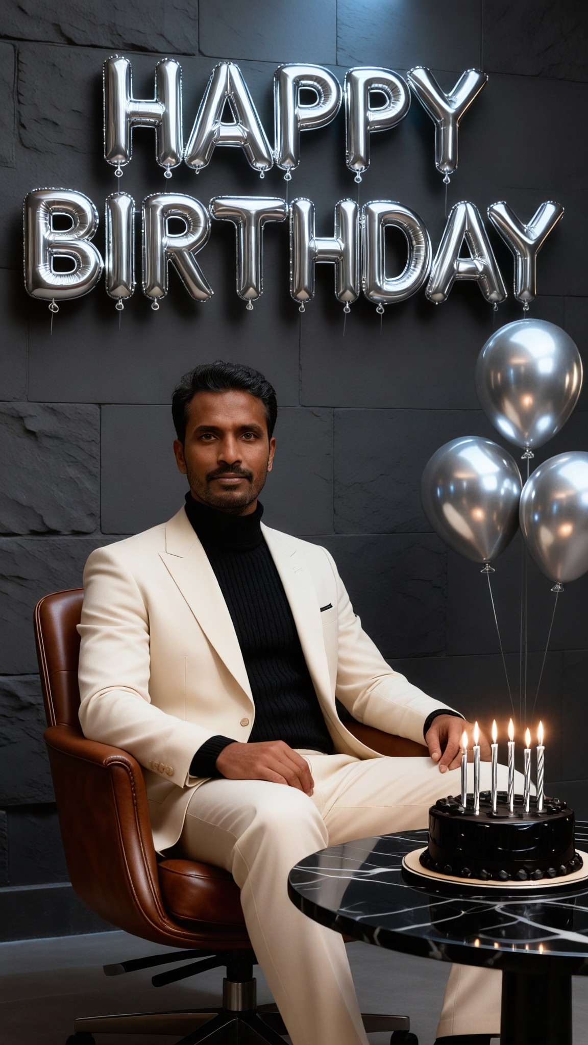 Minimalist birthday theme image