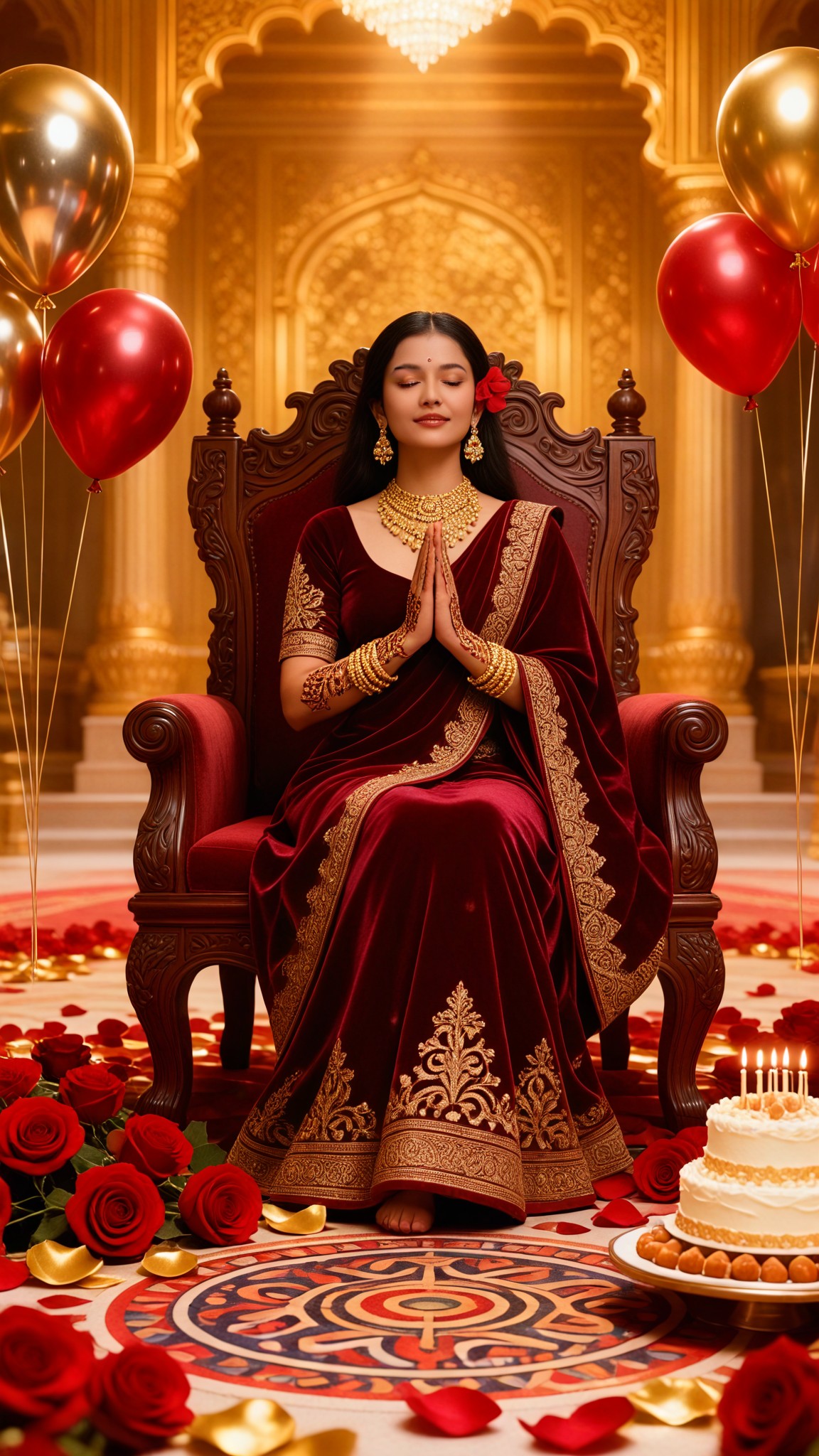 Indian Royal Traditional Luxury Birthday image