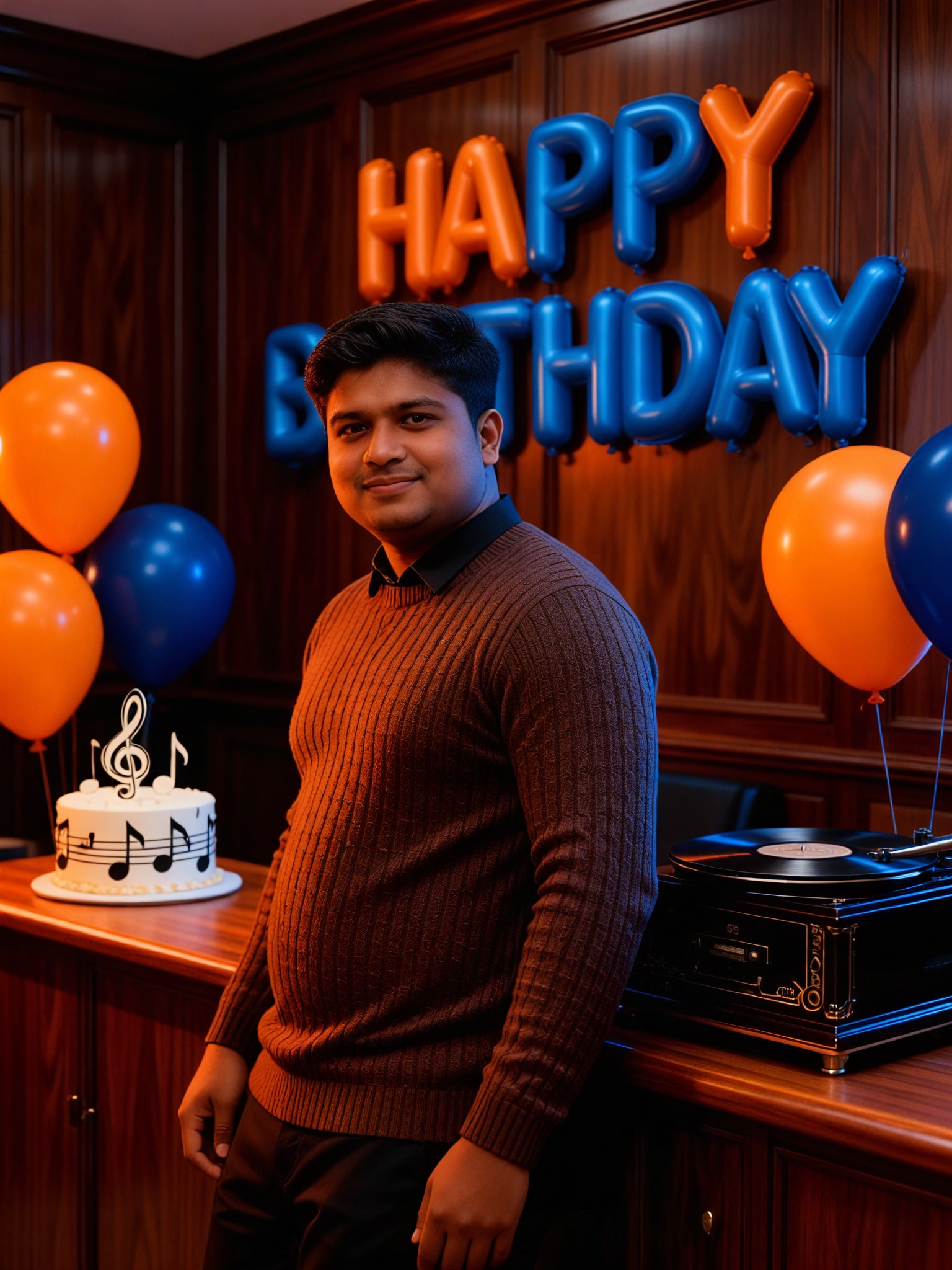 Modern Style Music Room Themed Birthday image