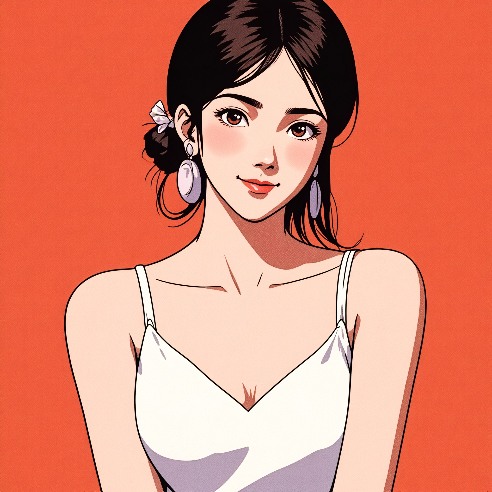 Retro anime avatar image