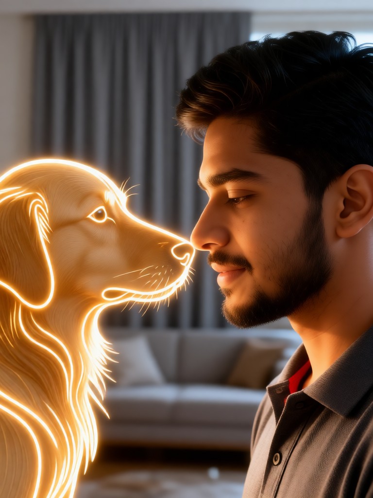 Face to face with old buddy image