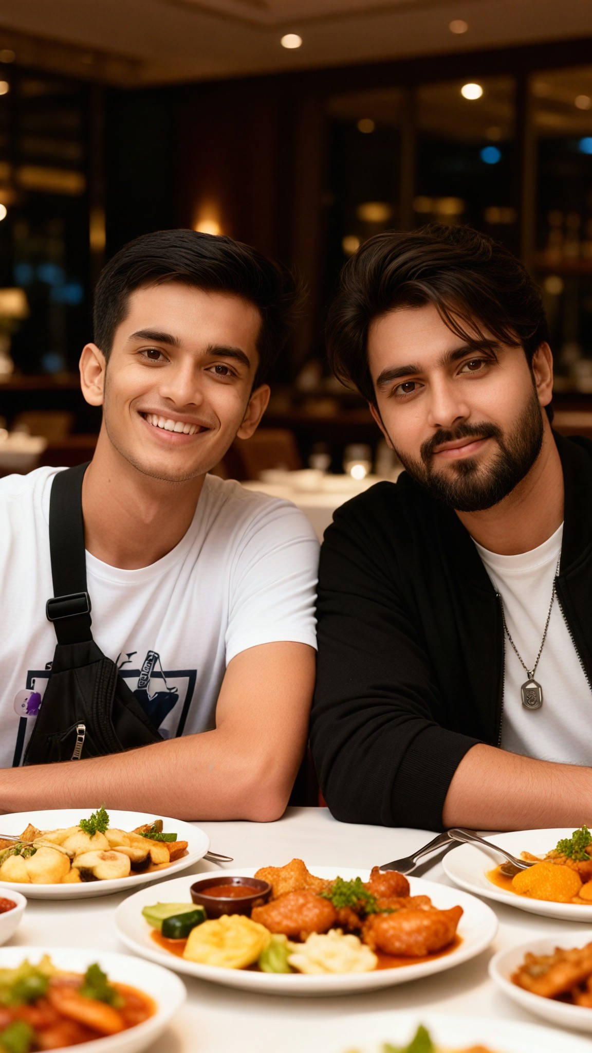 Group photo at the restaurant image