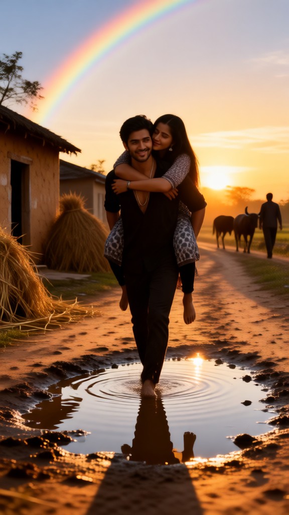 My boyfriend！！ doesn't let me step in the mud image