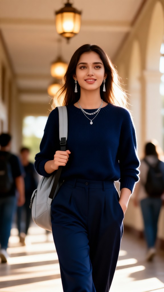 Confident college student image