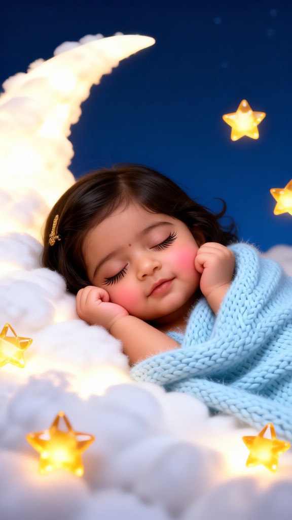 Sleeping baby image