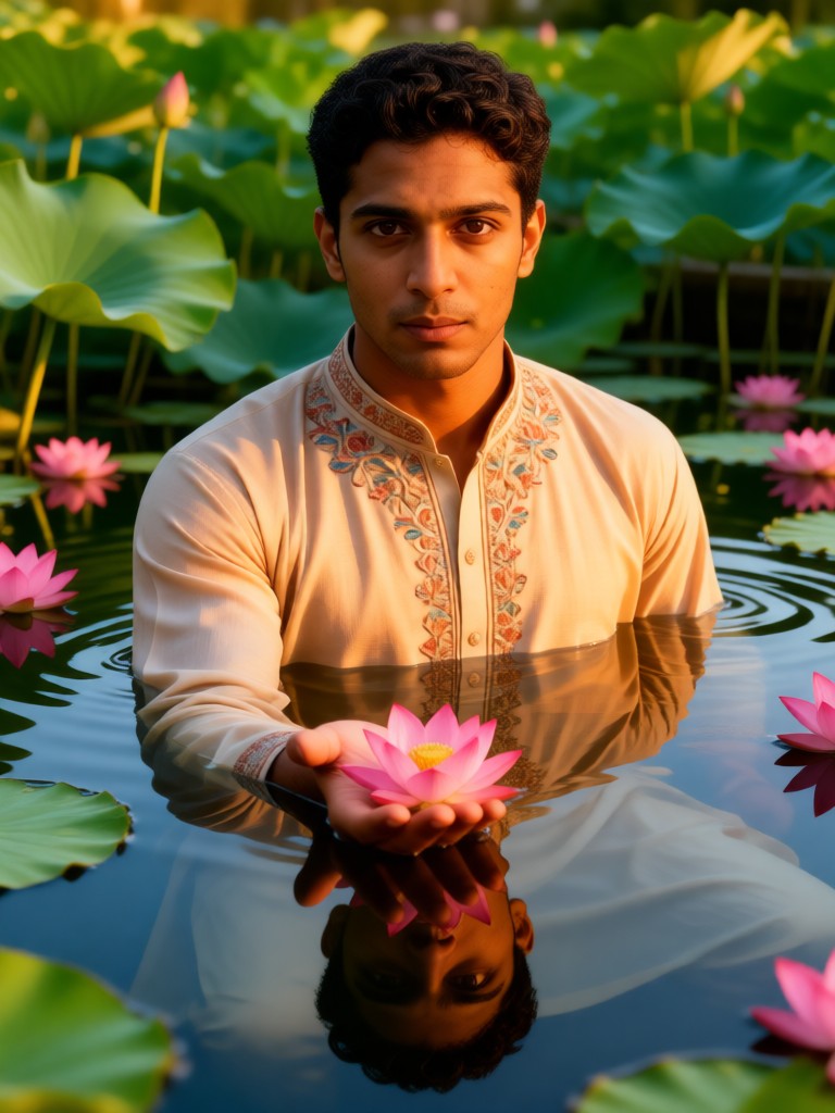 Romantic Lotus Pond image