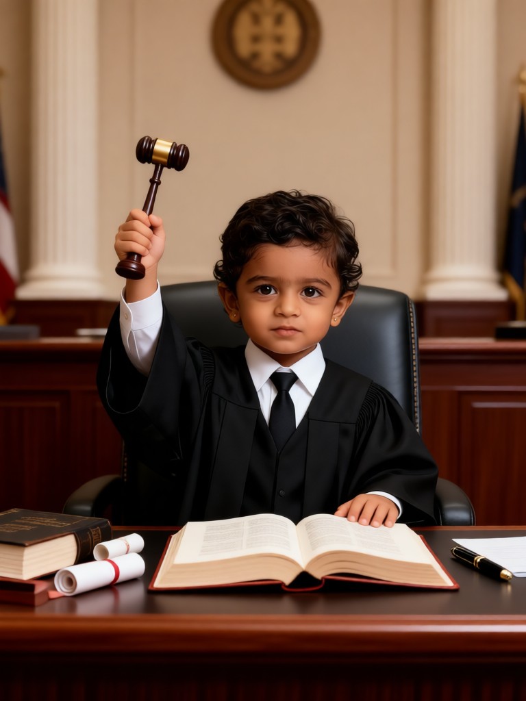 Lawyer baby image