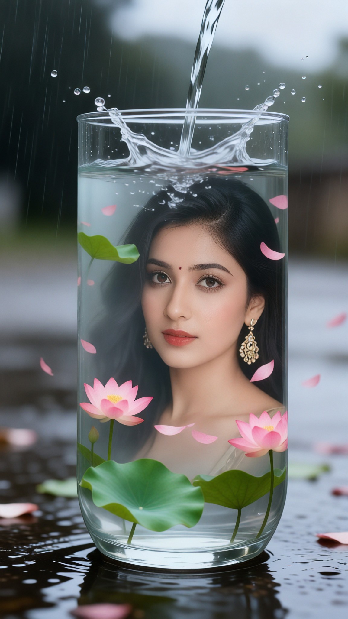 Проекция чашки воды image