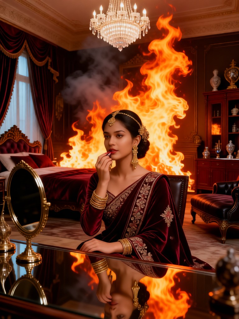 Modern Luxury Mansion Style Flame Element Portrait image