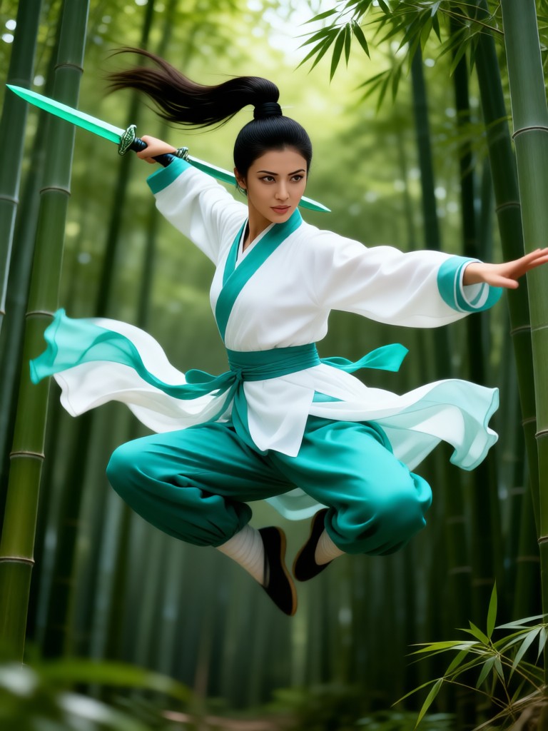 Chinese Kung Fu-Ancient Chinese heroine image