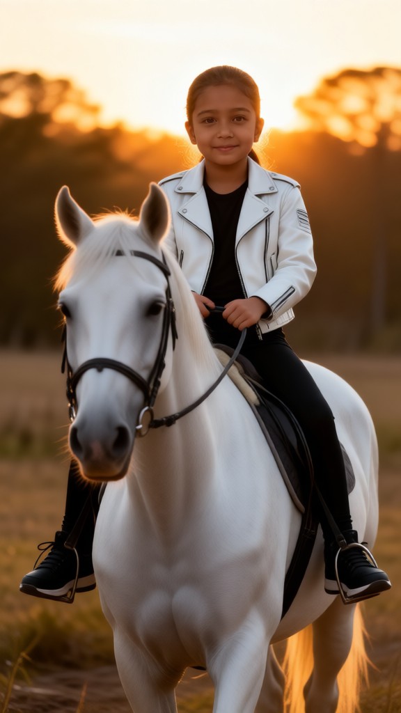 Child Horse Riding Photography image