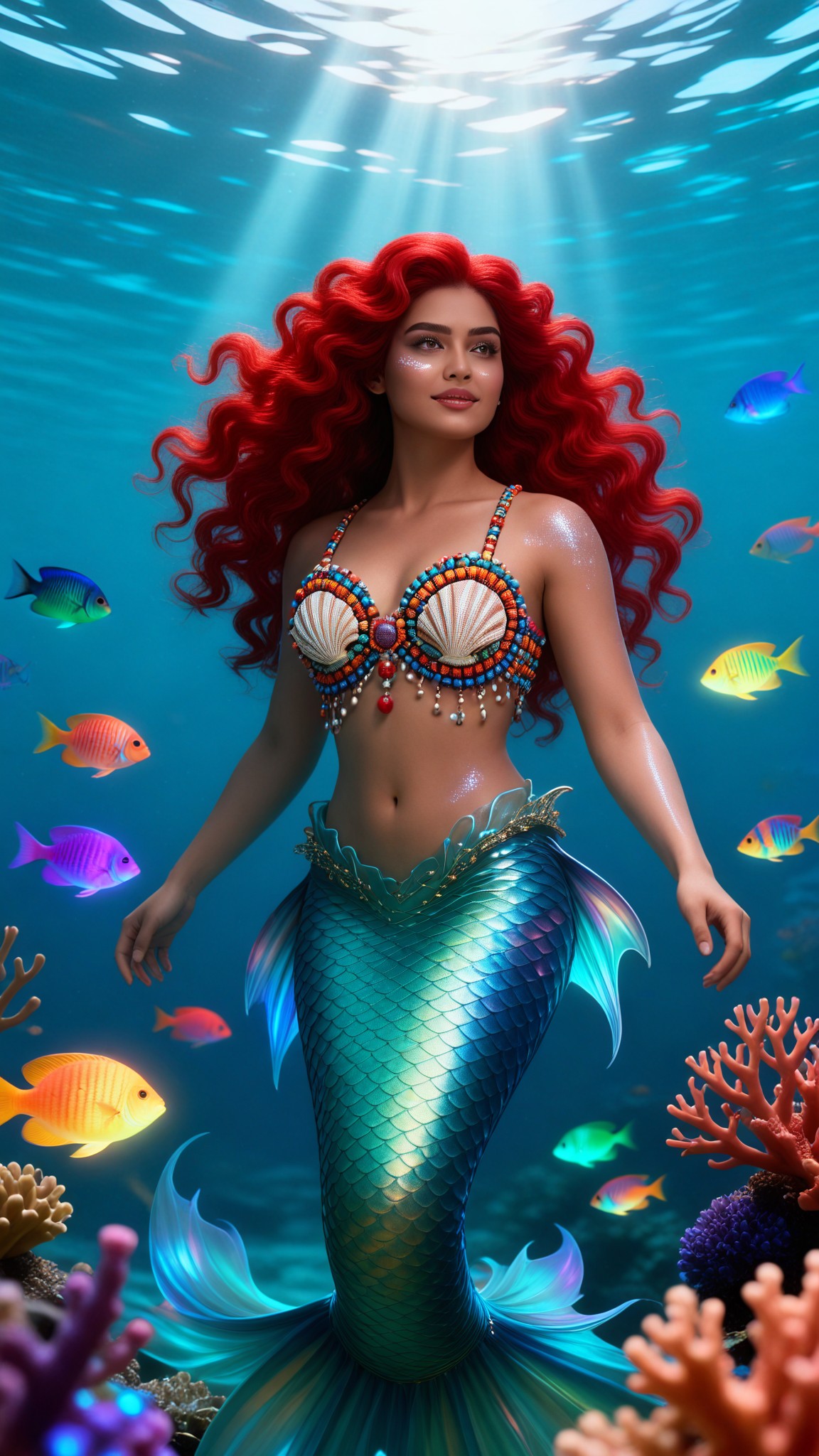 Red Hair Mermaid image