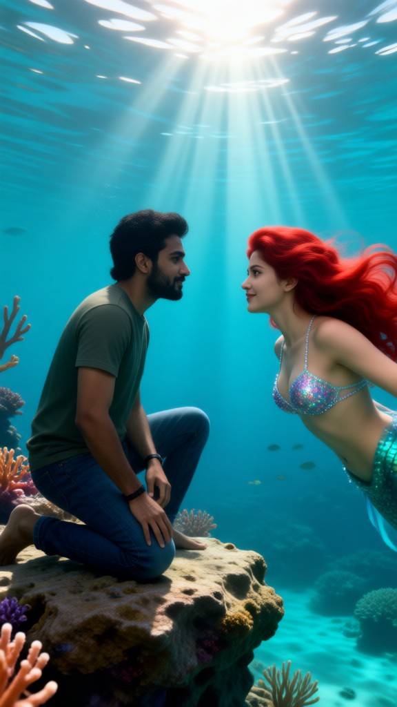 Mermaid Transformation Love image
