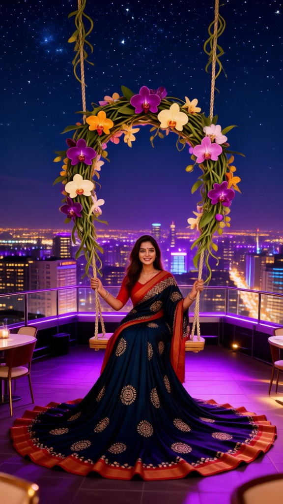 Rooftop Floral Swing image