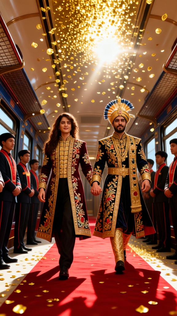 Chegada do trem real image