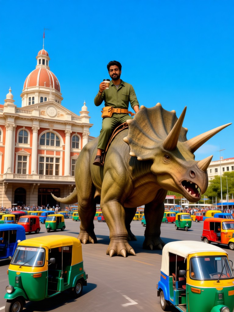 Mumbai Triceratops Traffic image
