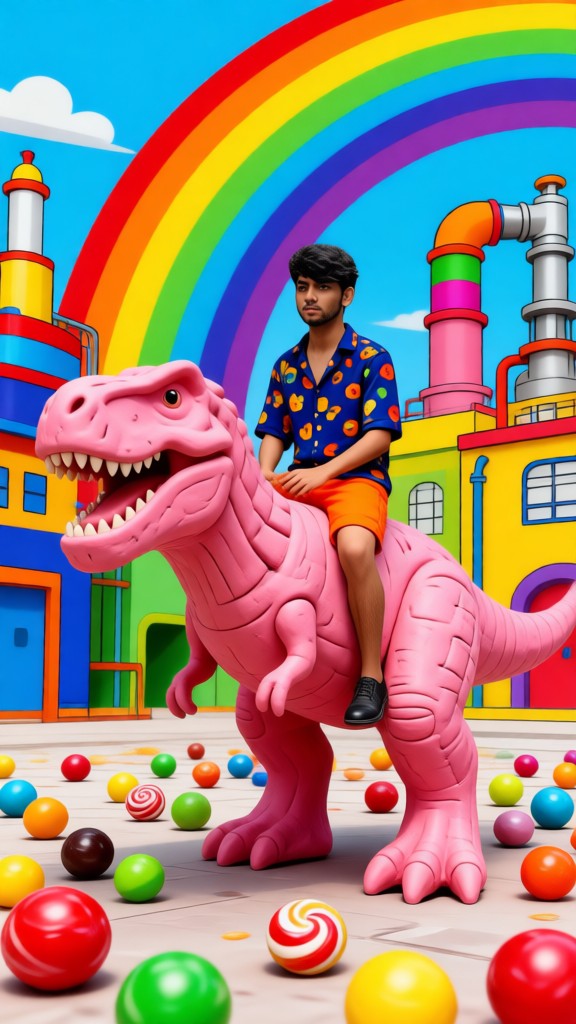 Pop Art Clay Dino image