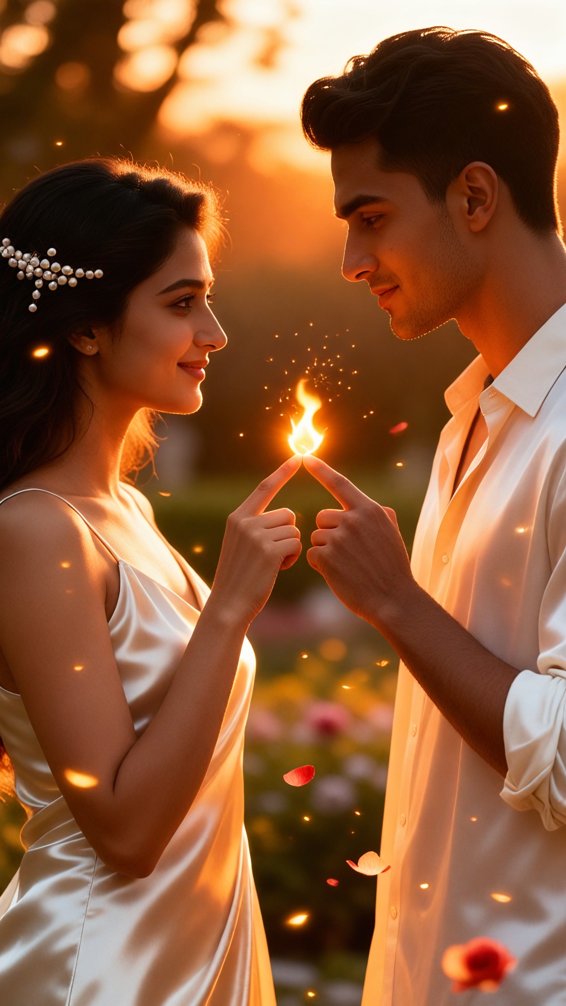 Flame at the Fingertip: A Symbol of Love image