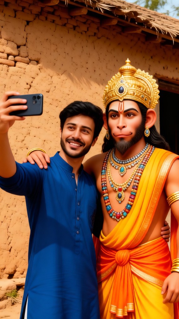 Hanuman came to my house-p image