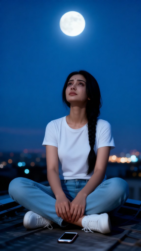 Lovelorn under the moon - v1 image