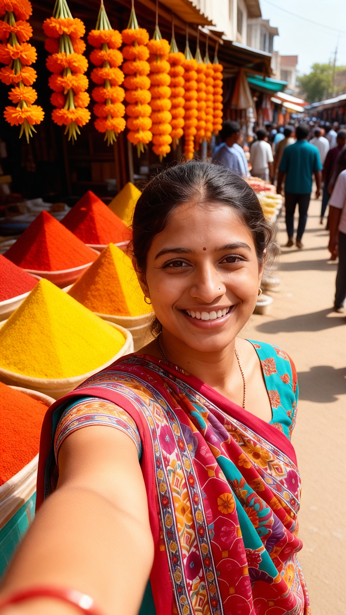 Simulated selfie-1 image