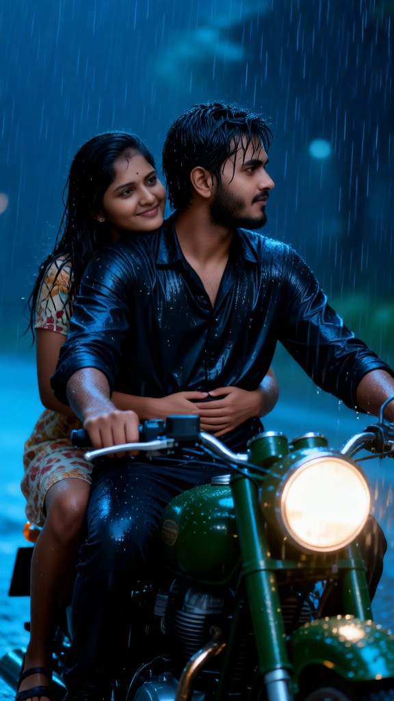 A Romantic Motorcycle Ride  image