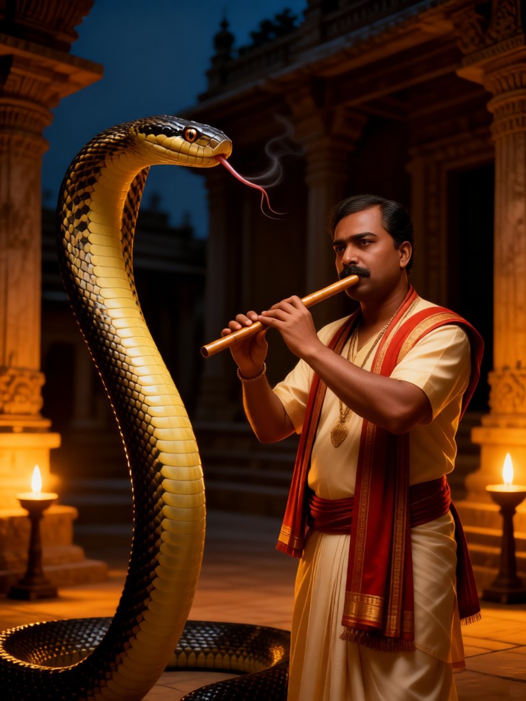 Indian snake charmer image