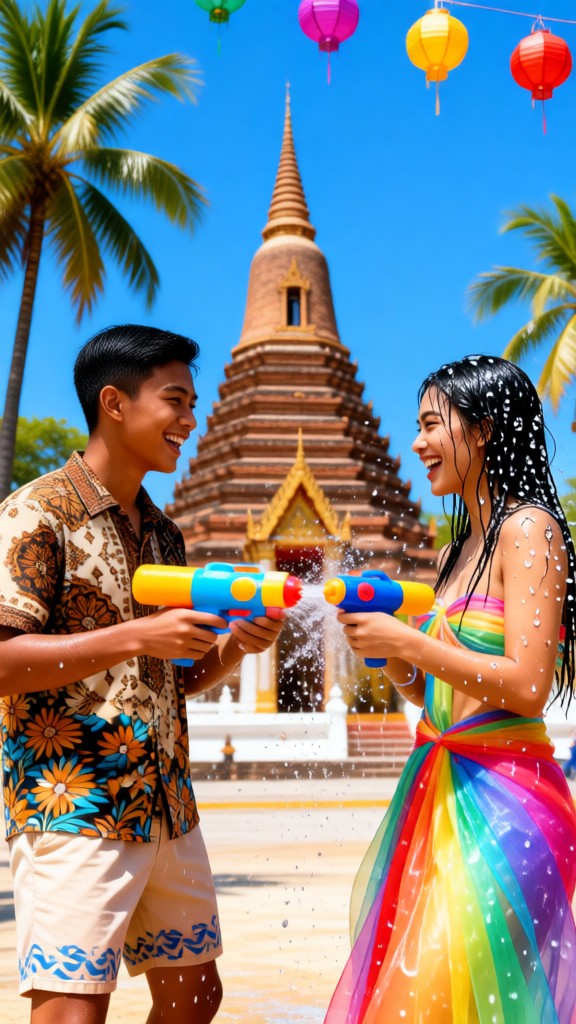 Let's splash water together-v image